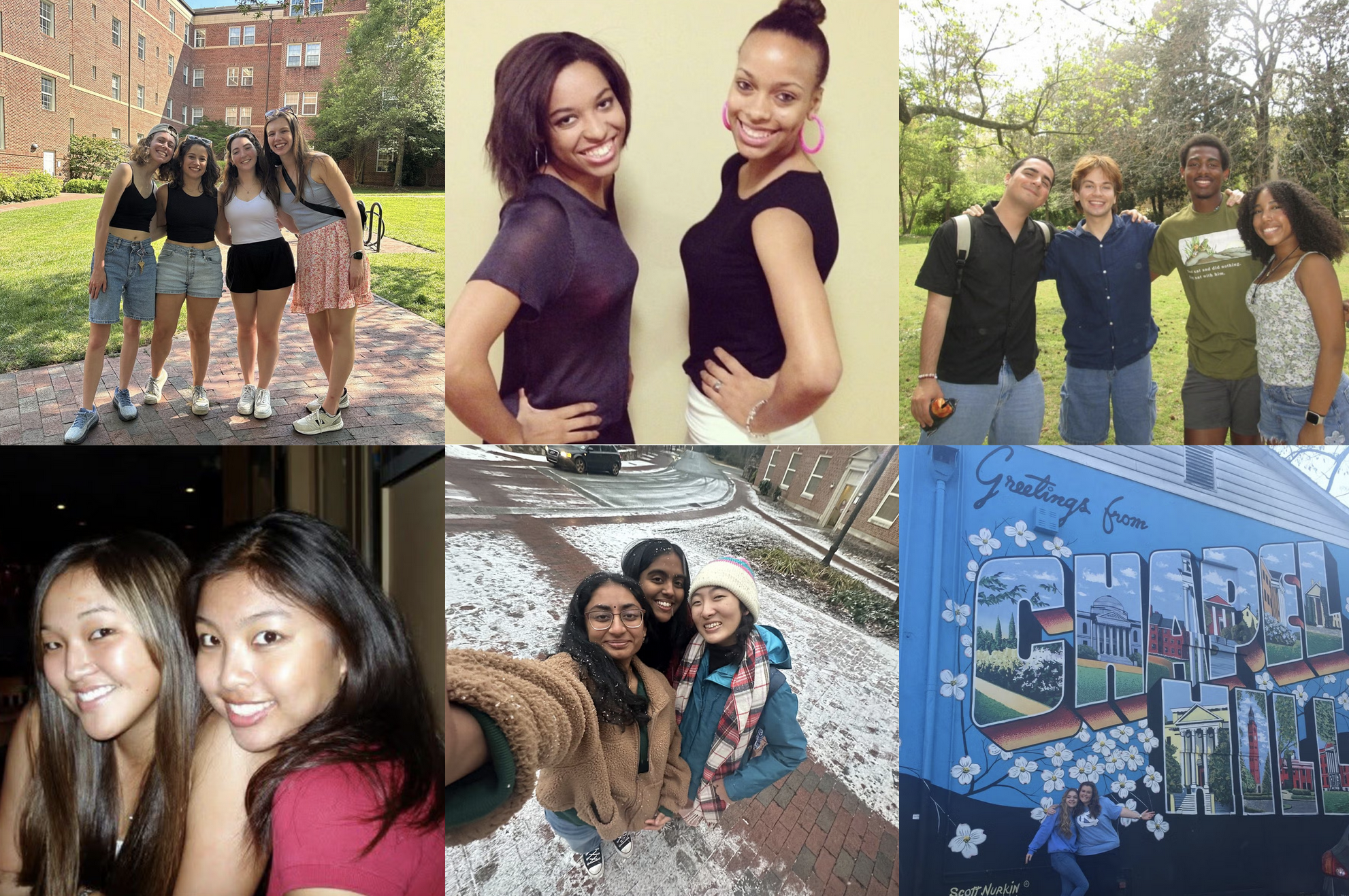 Student-focused content for the University of North Carolina at Chapel Hill. "Strangers Become Friends." 