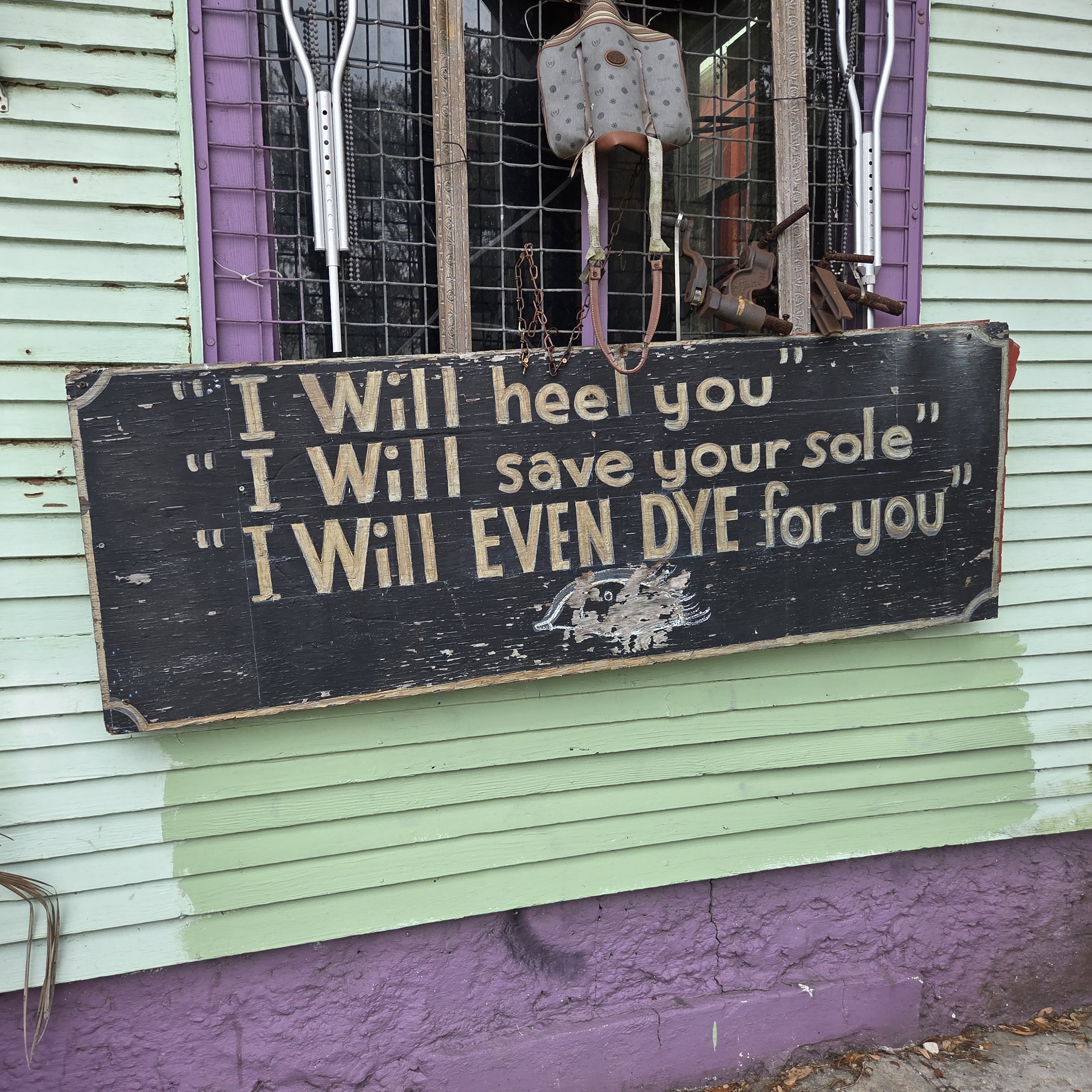 Shoe repair shop in New Orleans, La.