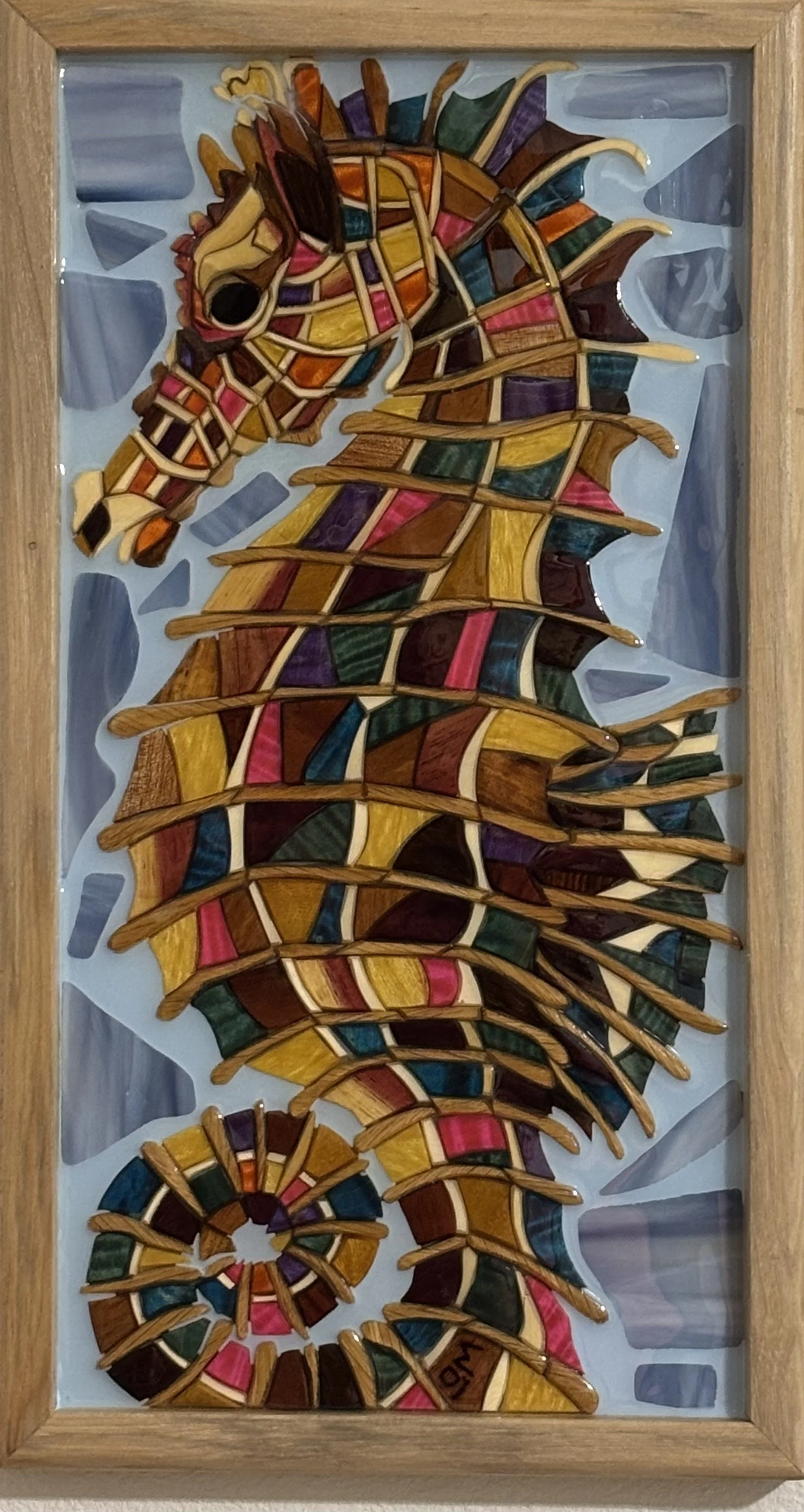 Brilliant Seahorse: 9" x 16 1/2"