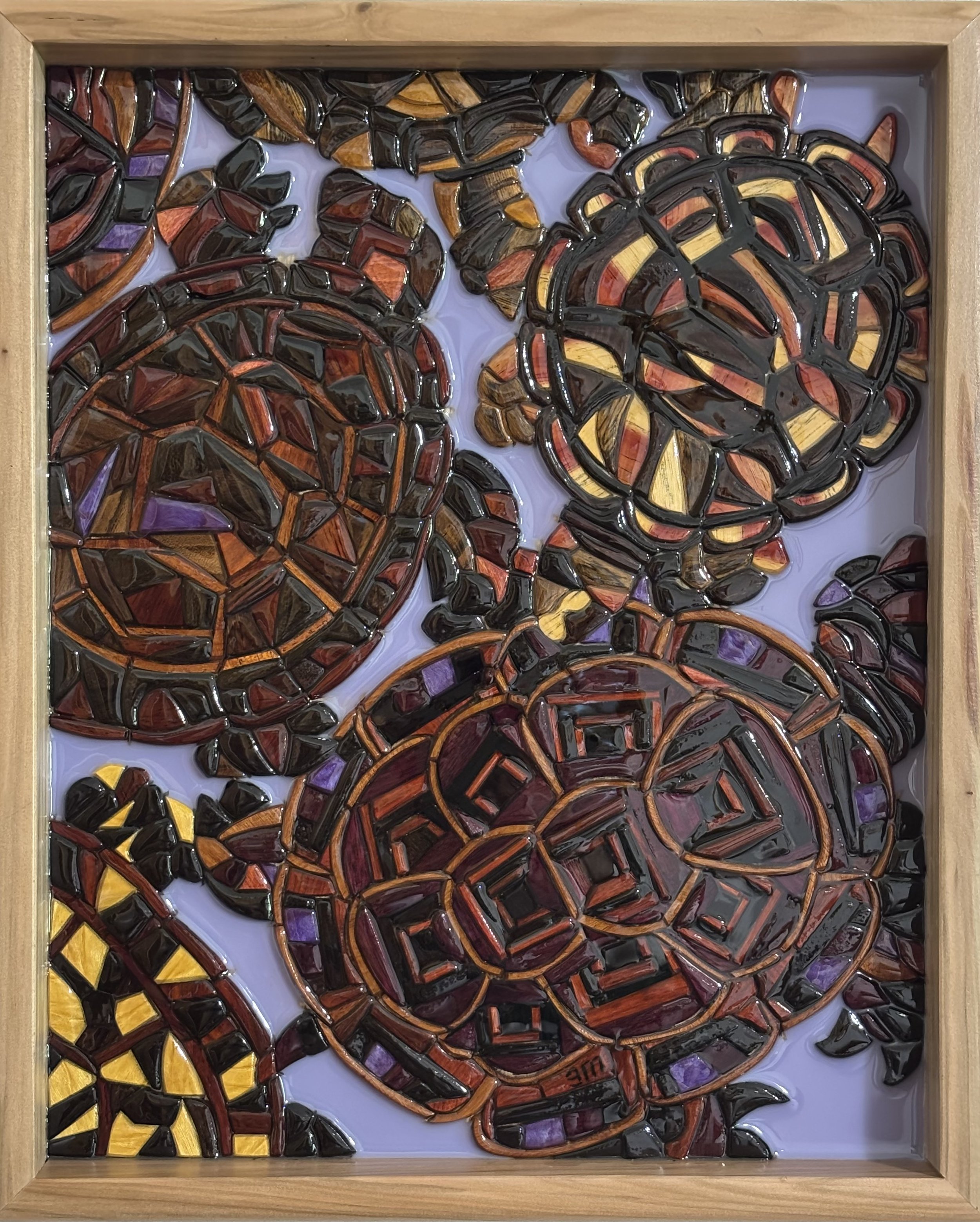 Lavender Tortoise: 13" x 15.5"