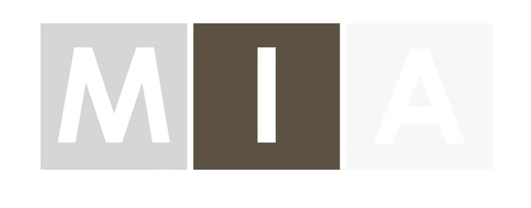 The word 'IMPACT' spelled out in large black letters, each letter in its own square with different background colors: gray, brown, and white.