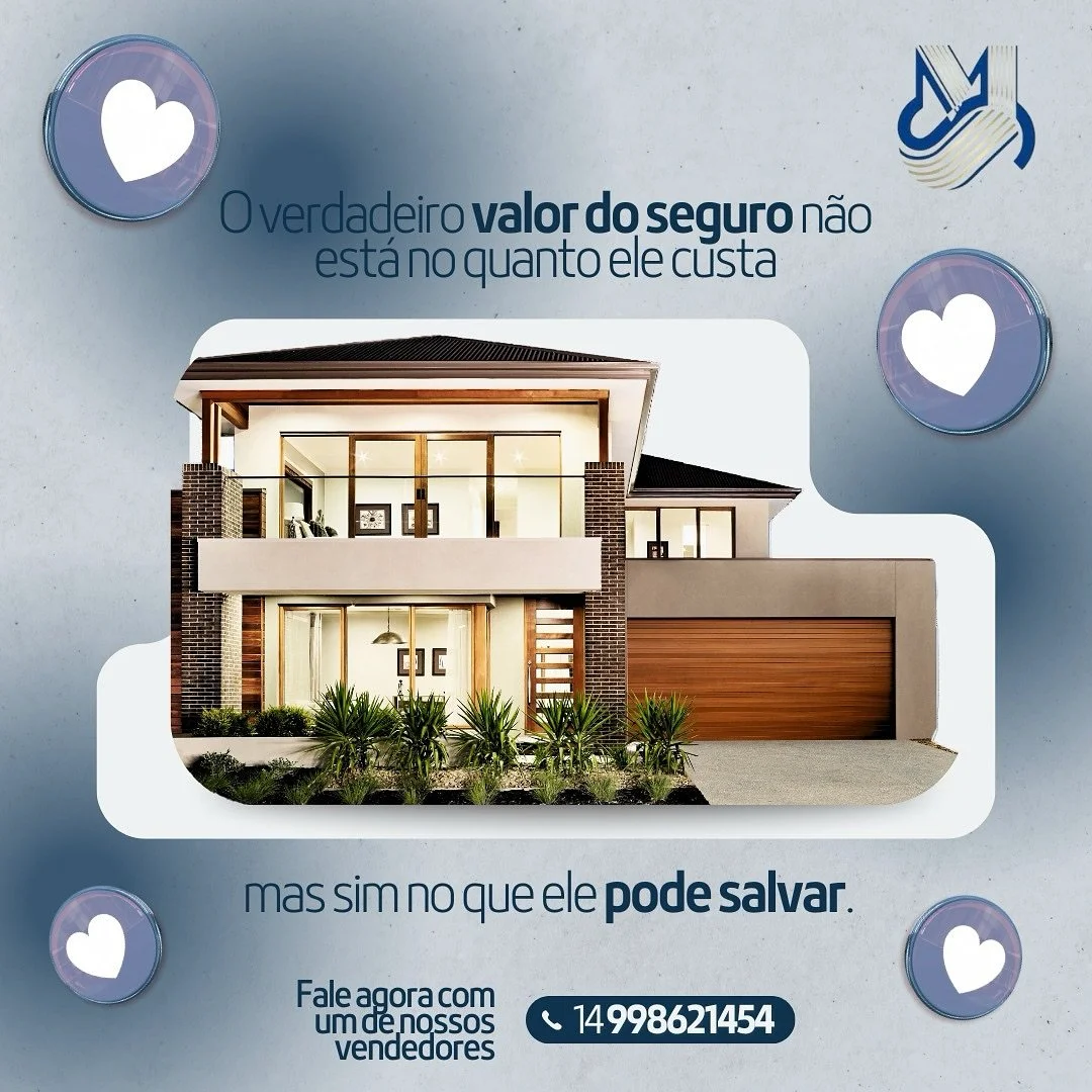 🏡✨ Mais do que proteger uma casa, o seguro garante a seguran&ccedil;a do que realmente importa: sua fam&iacute;lia, seu lar e suas conquistas.

🔒 Invista em tranquilidade. Proteja seu patrim&ocirc;nio com quem entende do assunto!

#SeguroResidencia
