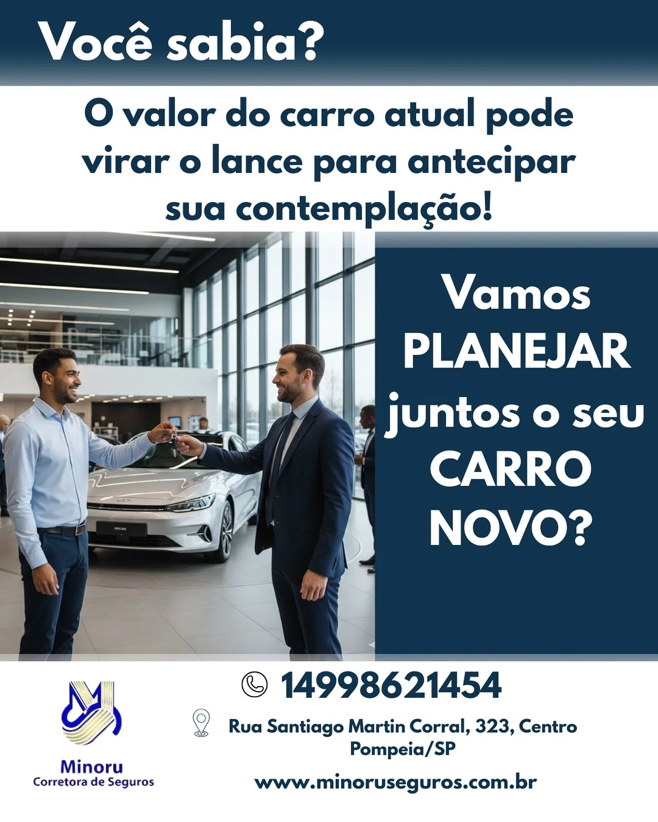 Voc&ecirc; sabia que pode dar lance para antecipar a contempla&ccedil;&atilde;o do seu cons&oacute;rcio? 🚗💥
E o melhor: o valor do seu carro atual pode ser usado como lance!

Com planejamento, voc&ecirc; troca de carro com parcelas que cabem no bol