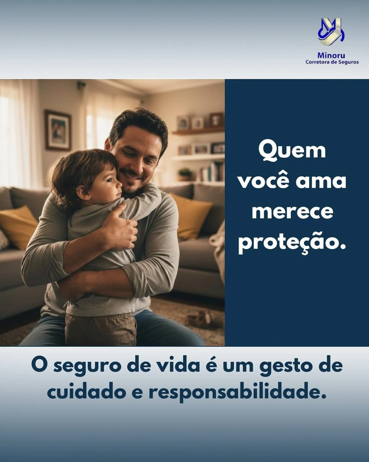 Quem voc&ecirc; ama merece prote&ccedil;&atilde;o. ❤️
O seguro de vida &eacute; um gesto de cuidado e responsabilidade.

Conte com a Minoru Corretora para montar um plano do seu jeito.

#SeguroDeVida #CuidadoComQuemAma #Prote&ccedil;&atilde;oFinancei