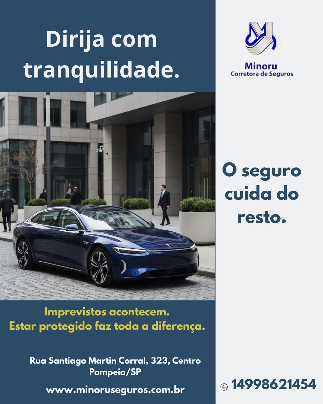 Imprevistos acontecem. Estar protegido faz toda a diferen&ccedil;a.
Conte com a Minoru Corretora para encontrar o seguro ideal para voc&ecirc;.
📲 Fale com a gente.
#SeguroAuto #Tranquilidade #minorucorretora  #minorucorretoradeseguros