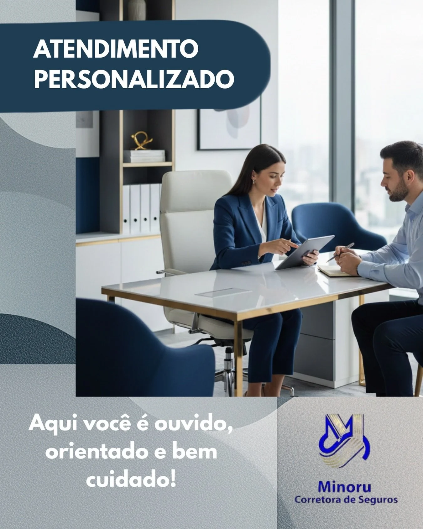 Cada cliente tem uma hist&oacute;ria, um objetivo e uma necessidade diferente.
Por isso, na Minoru Corretora de Seguros, o atendimento &eacute; feito com calma, escuta e planejamento.

Nada de solu&ccedil;&otilde;es prontas.
Aqui, a prote&ccedil;&ati