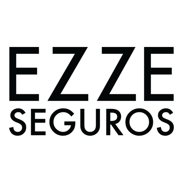 Logo com o texto "EZZE SEGUROS" em letras pretas em fundo branco.