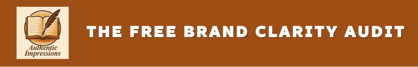 Authentic Impressions logo with heading: The FREE Brand Clarity Audit