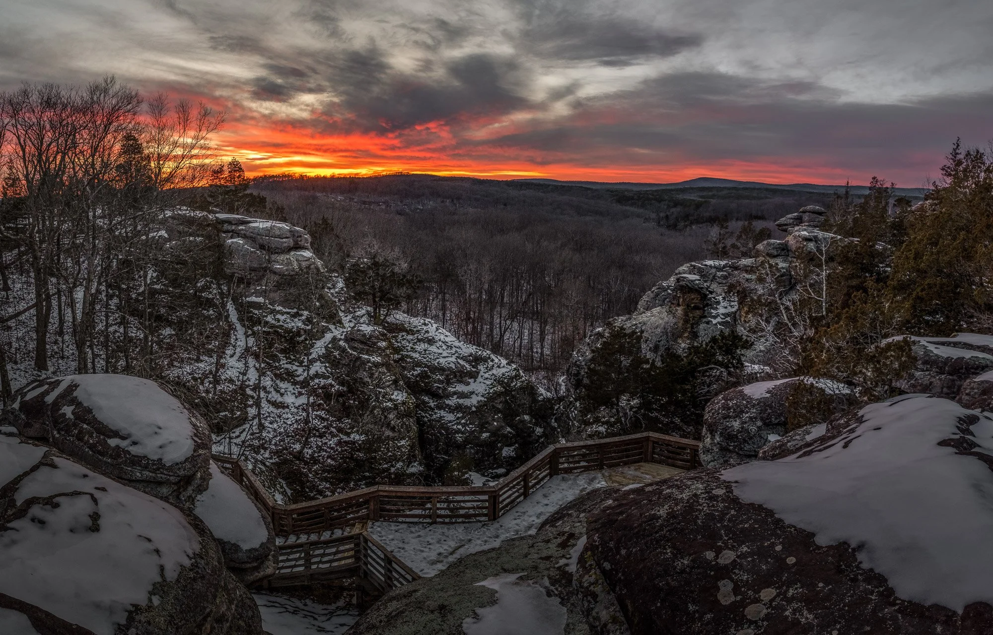 Garden of the Gods Winter Sunset