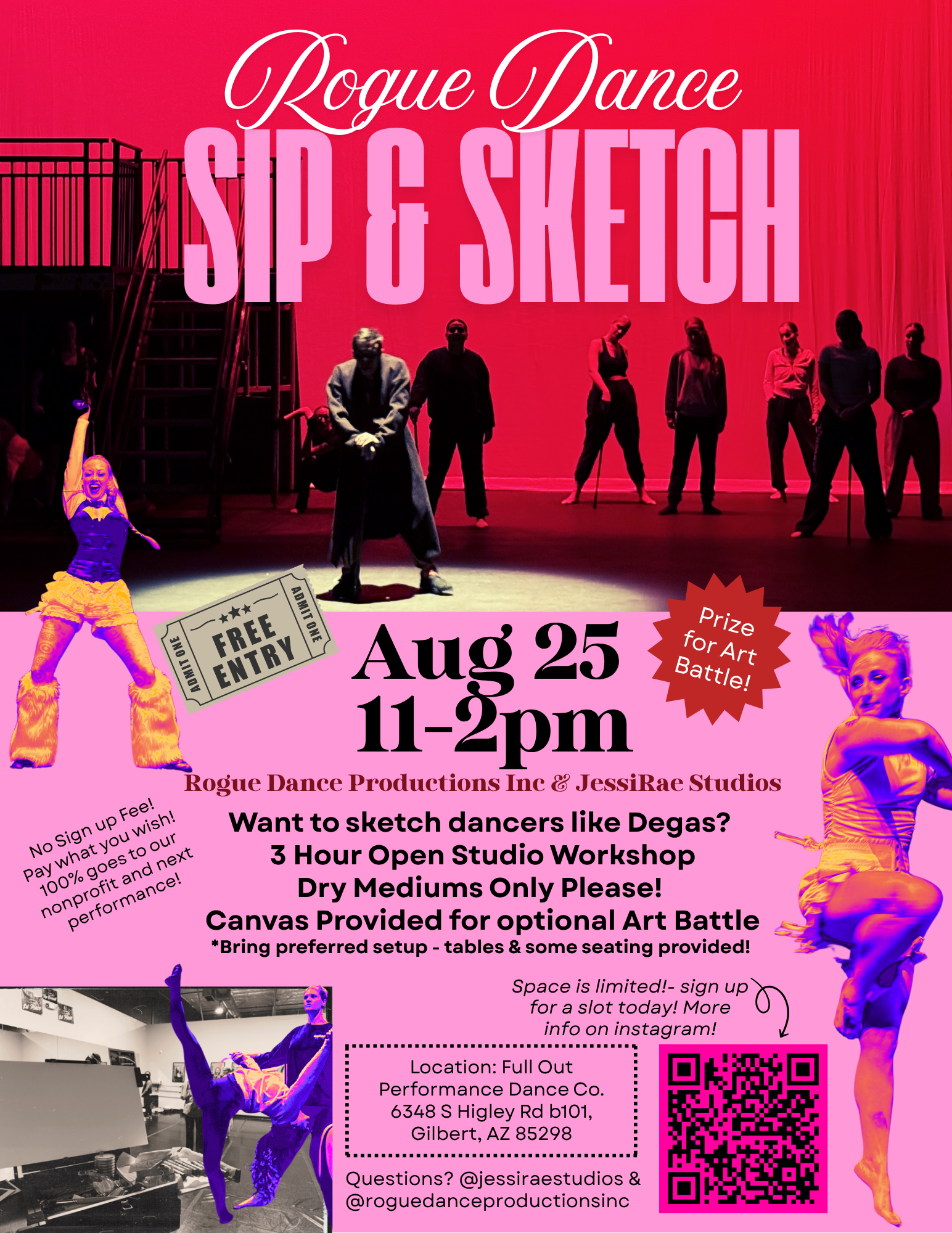Sip & Sketch - Rouge Dance Company