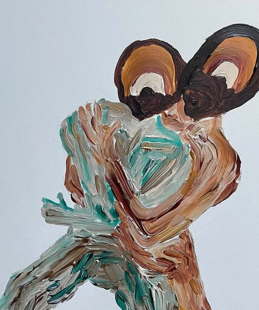 Dancers, 2021 (sold)
Gouache on paper 
11x14