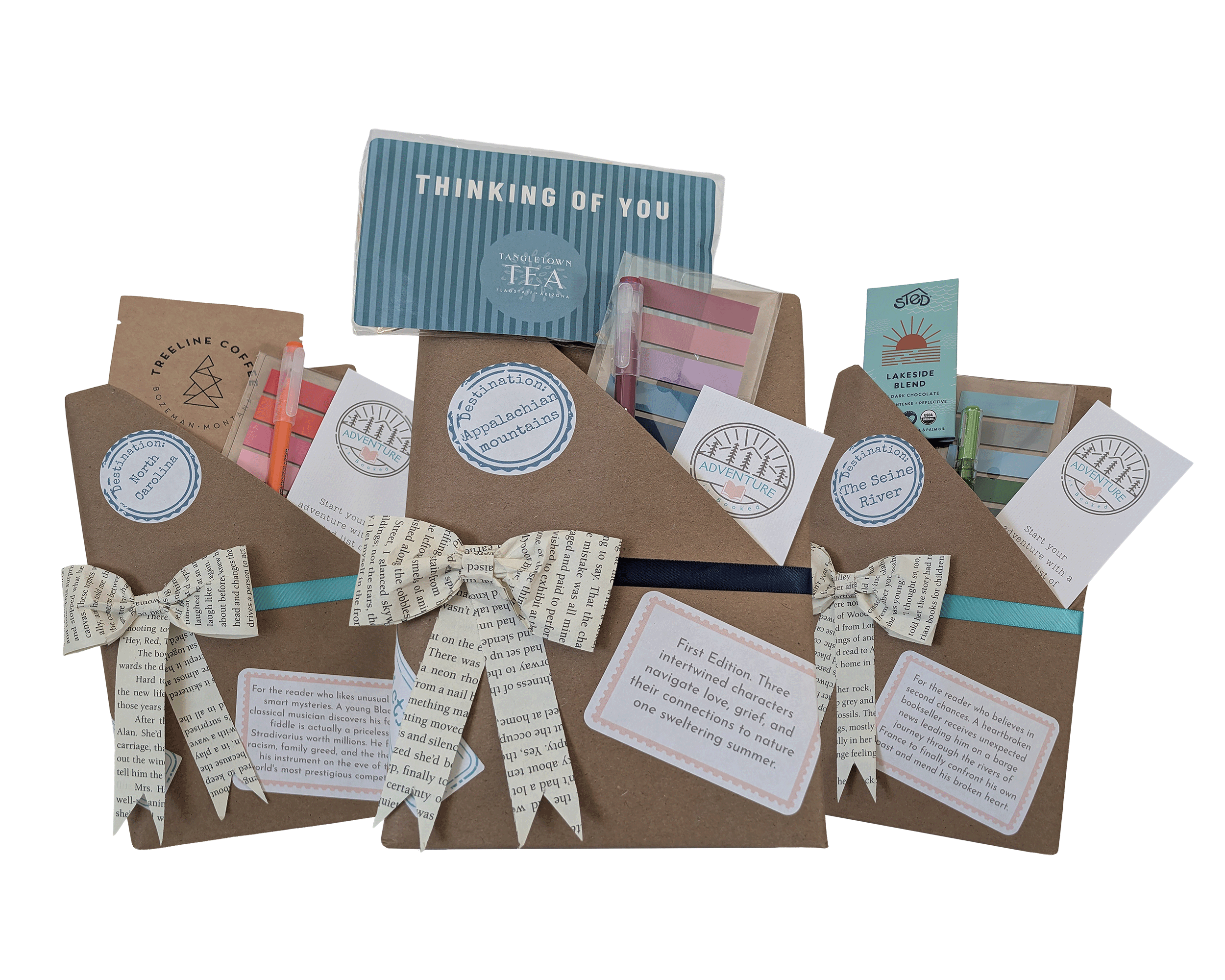 Photo of Surprise Books with coffee, tea, or chocolate.