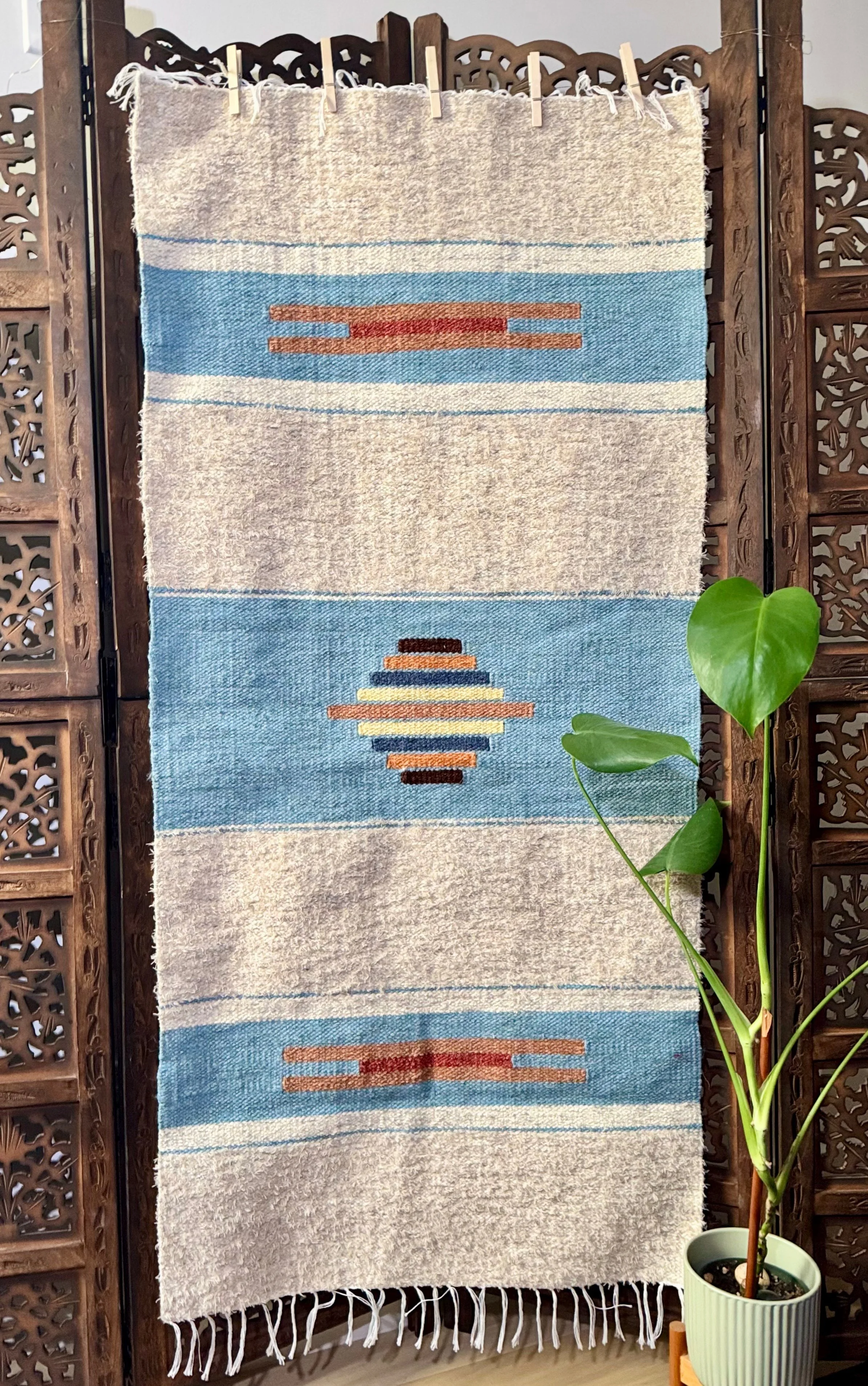 Sky Kilim Handwoven Rug