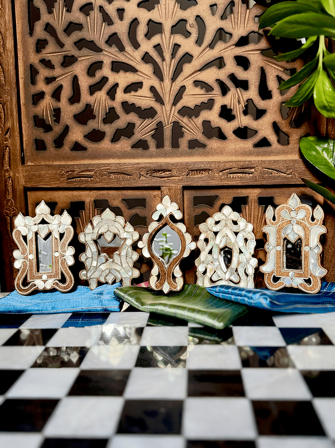 Compact Mother-of-Pearl Mirror