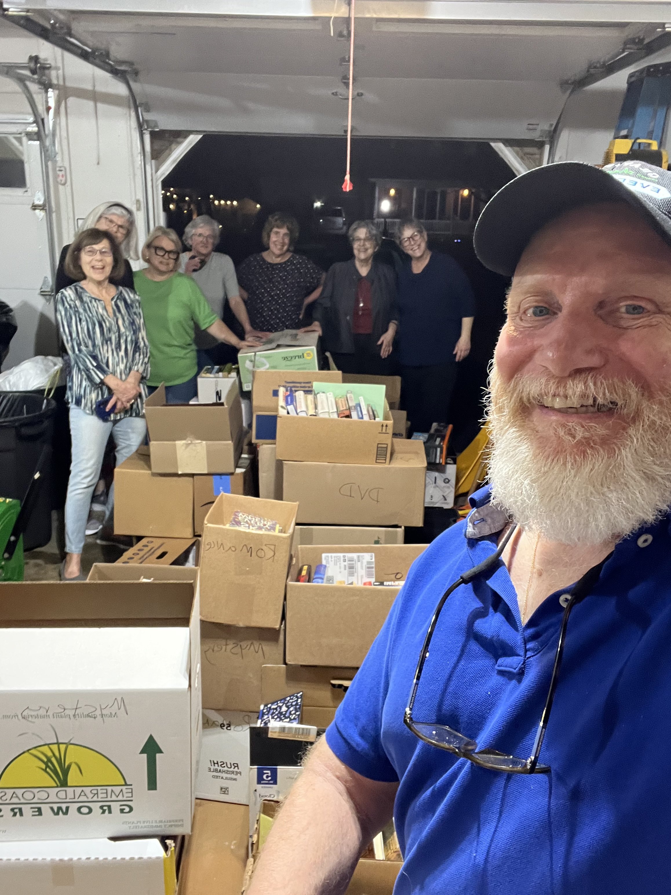 March 2026: HADC members sort books donated to Mountville Library