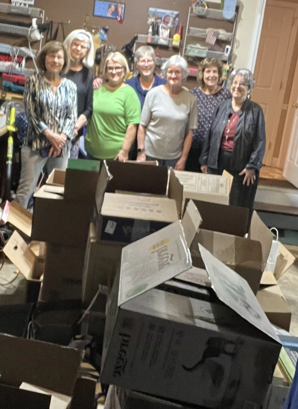 March 2026: HADC members sort books donated to Mountville Library