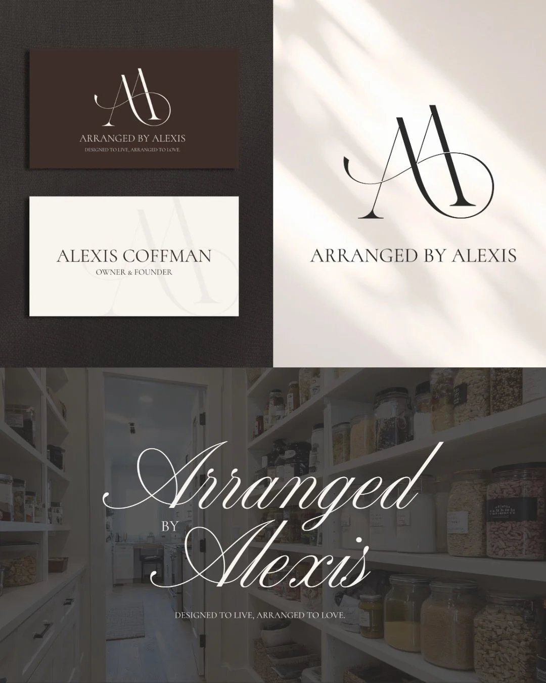 From our very first call, I knew working with @arrangedbyalexis was going to be something special.

Alexis envisioned a brand that felt sleek, sophisticated, yet still approachable to reflect the elevated organization services she provides. We focuse