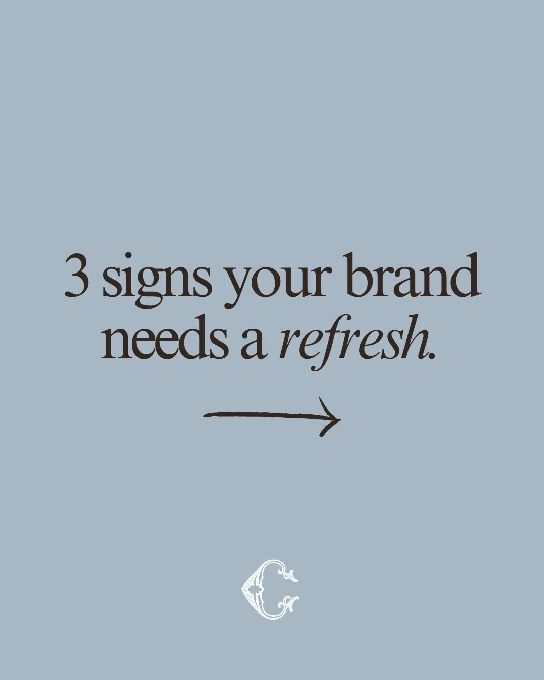 Your brand evolves as you do, and sometimes the version you started with just doesn&rsquo;t fully reflect where you are now.

That&rsquo;s completely normal.

If your visuals, messaging, or overall presence feel a little misaligned lately, it might j