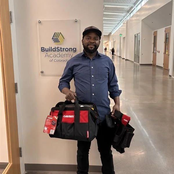 Meet Henry, he recently started a new role as a Construction Laborer with @pcl_construction and is now getting hands-on experience out in the field. Stepping onto a professional job site for the first time is a big moment, and Henry is taking it on w
