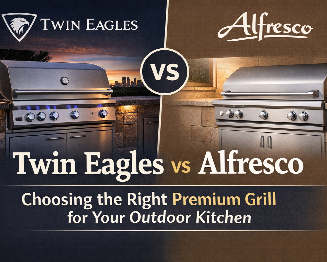 Twin Eagles vs Alfresco: Choosing the Right Premium Grill for Your Houston Outdoor Kitchen