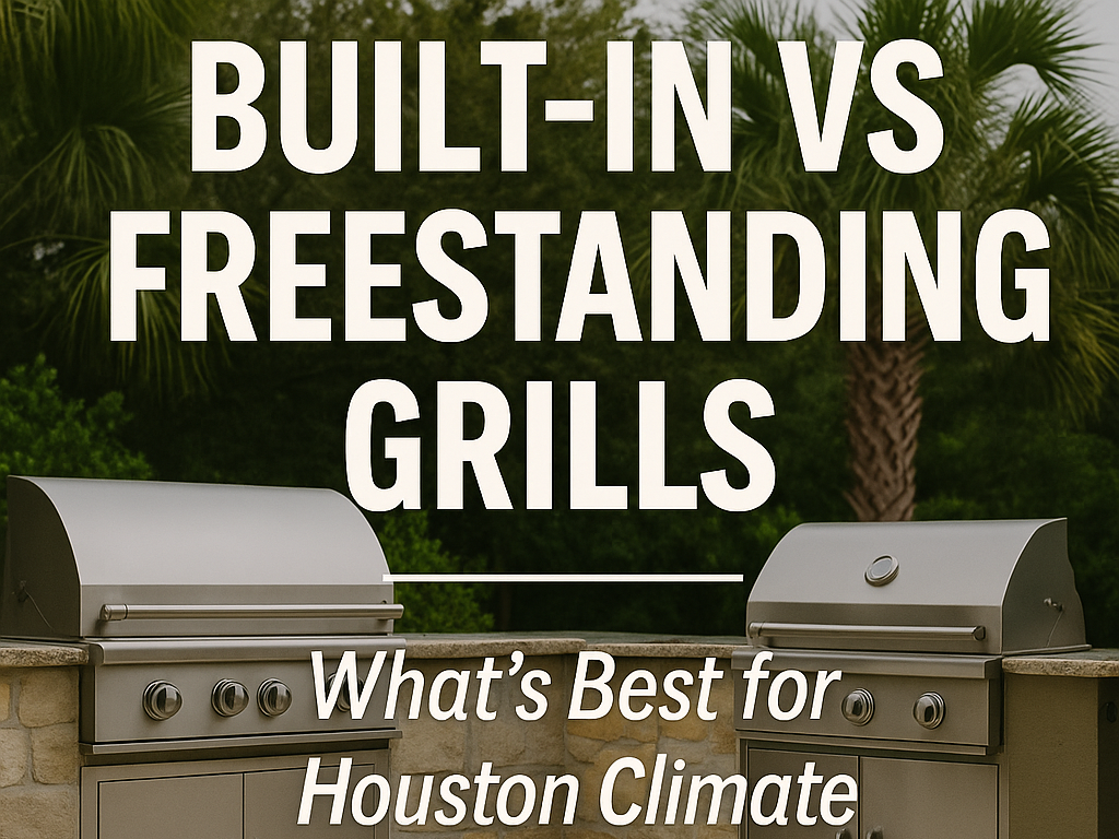 Built-In vs Freestanding Grills: What’s Better for Houston Outdoor Kitchens? (2026 Guide)