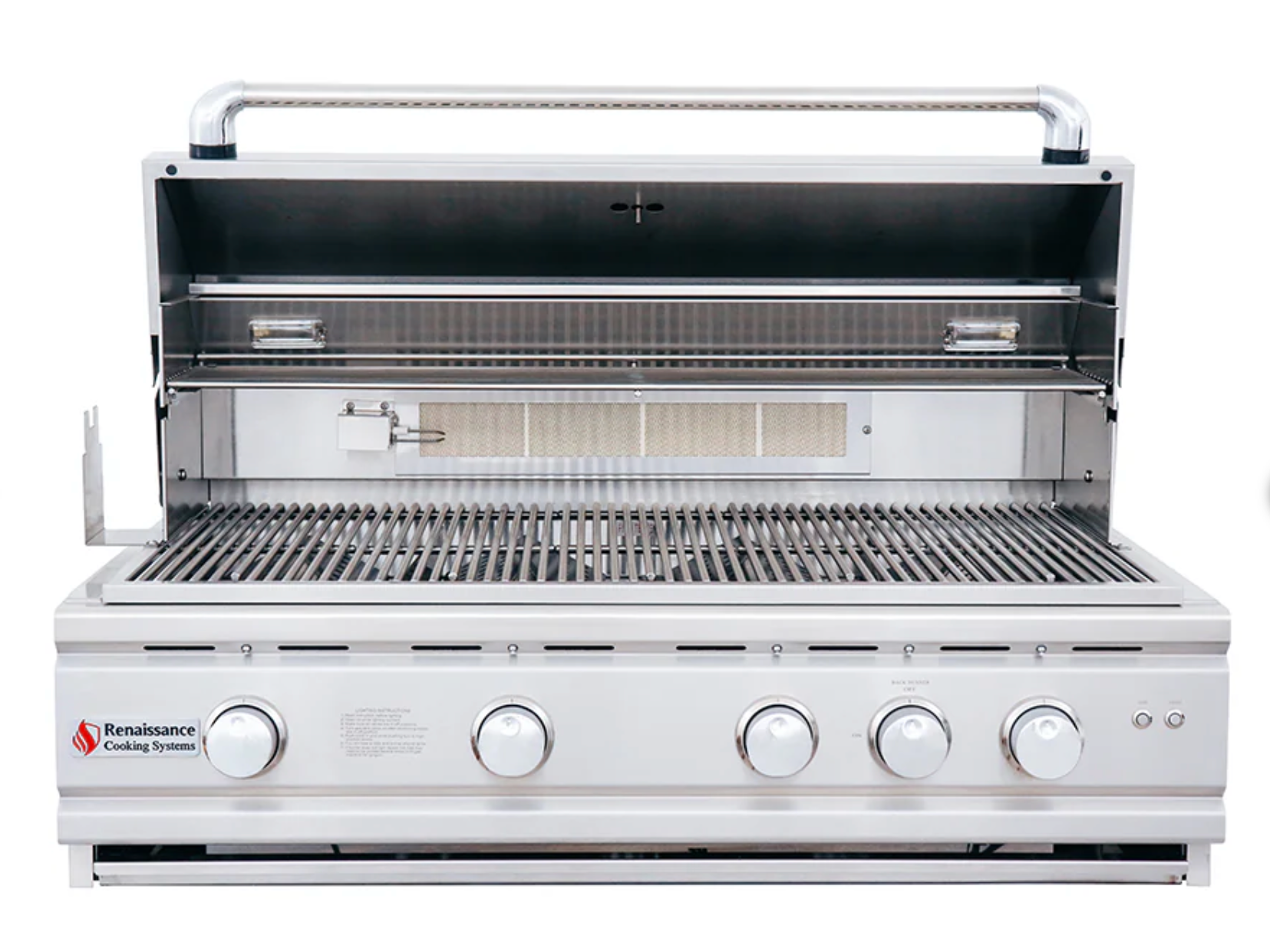 RCS 38-inch stainless grill with rotisserie in River Oaks patio