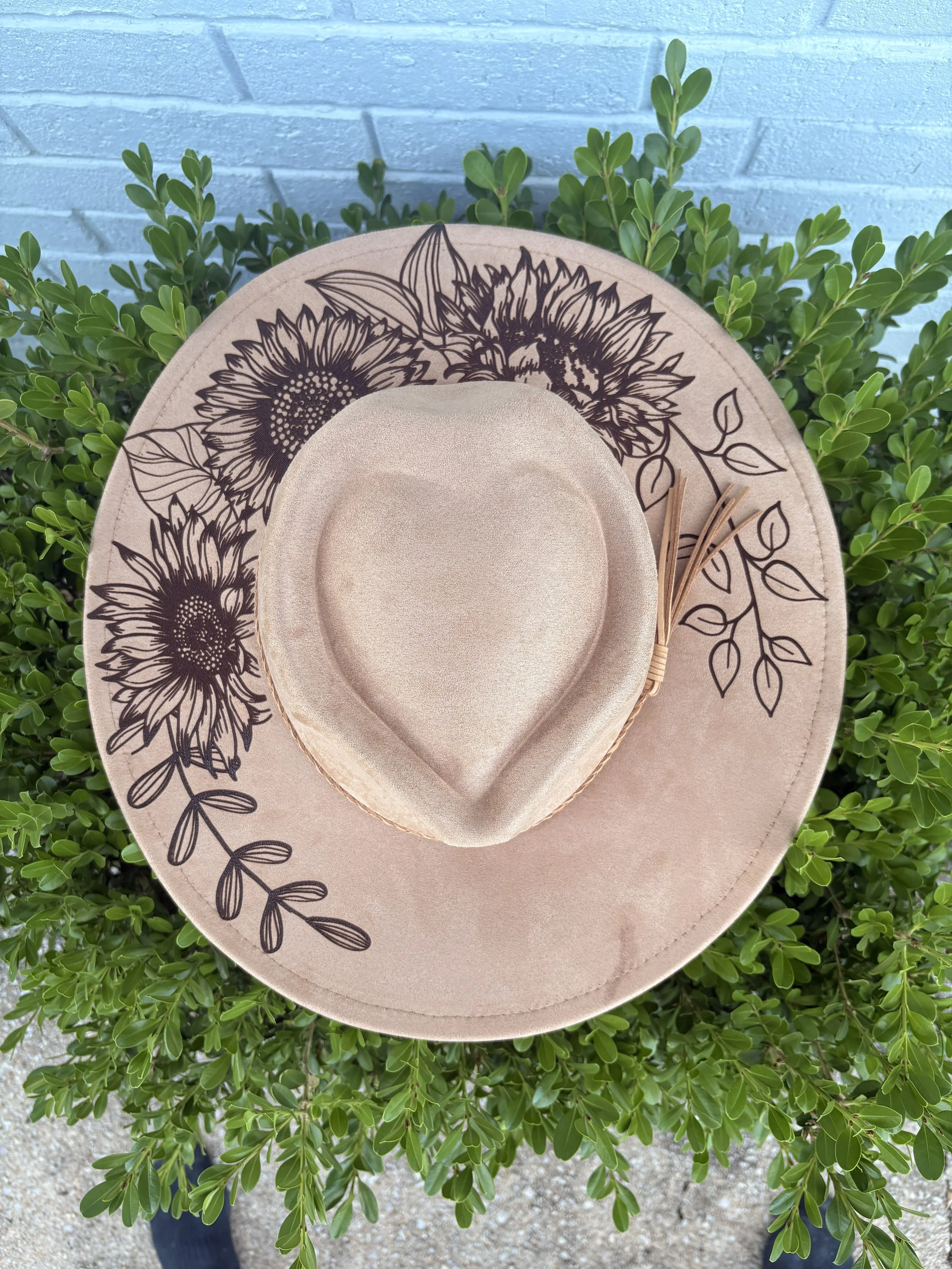 Sunflower Design- Cowboy & Fedora Hat