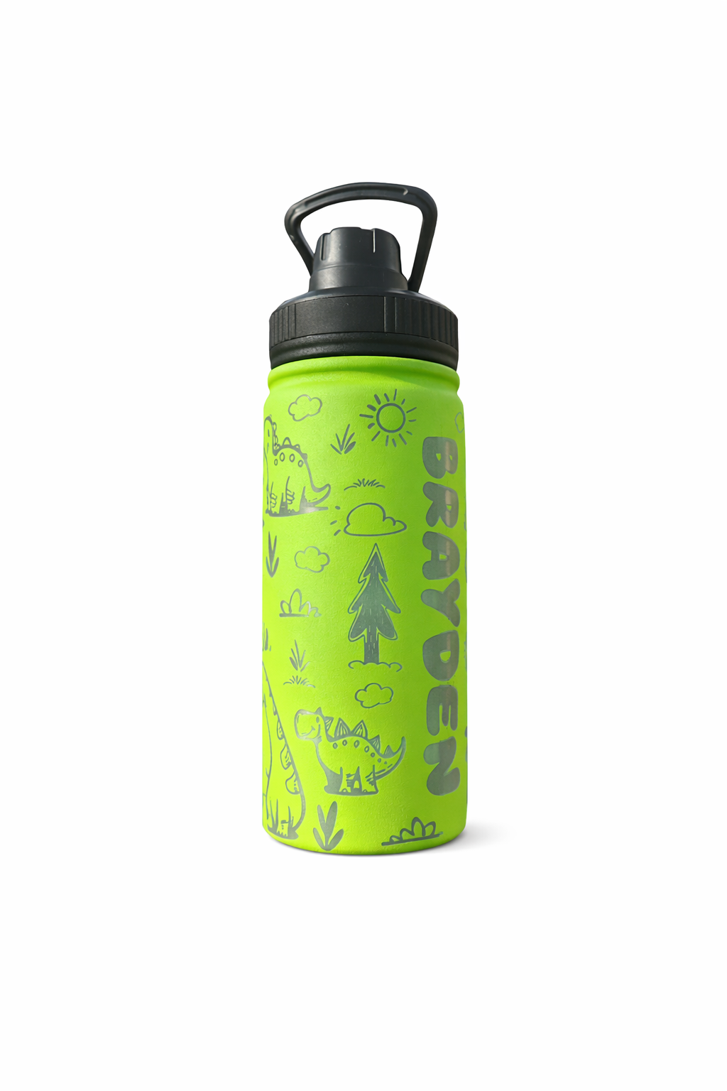Personalized Kids Dinosaur Water Bottle