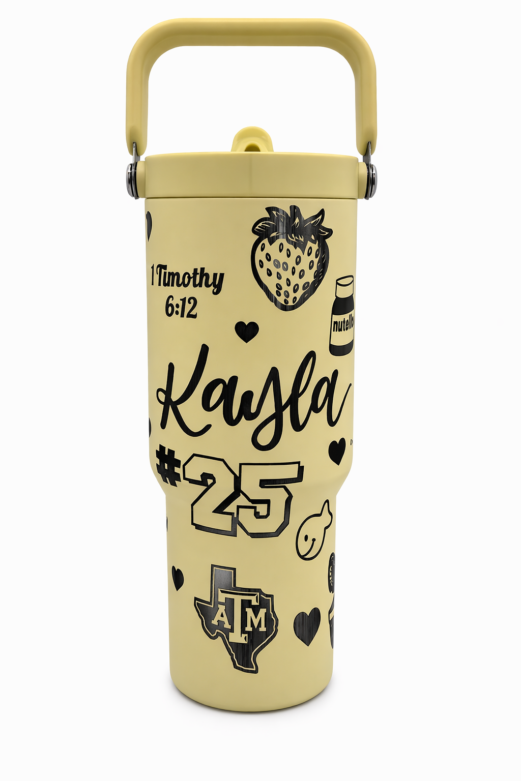 Fully Custom Laser Engraved Water Bottle