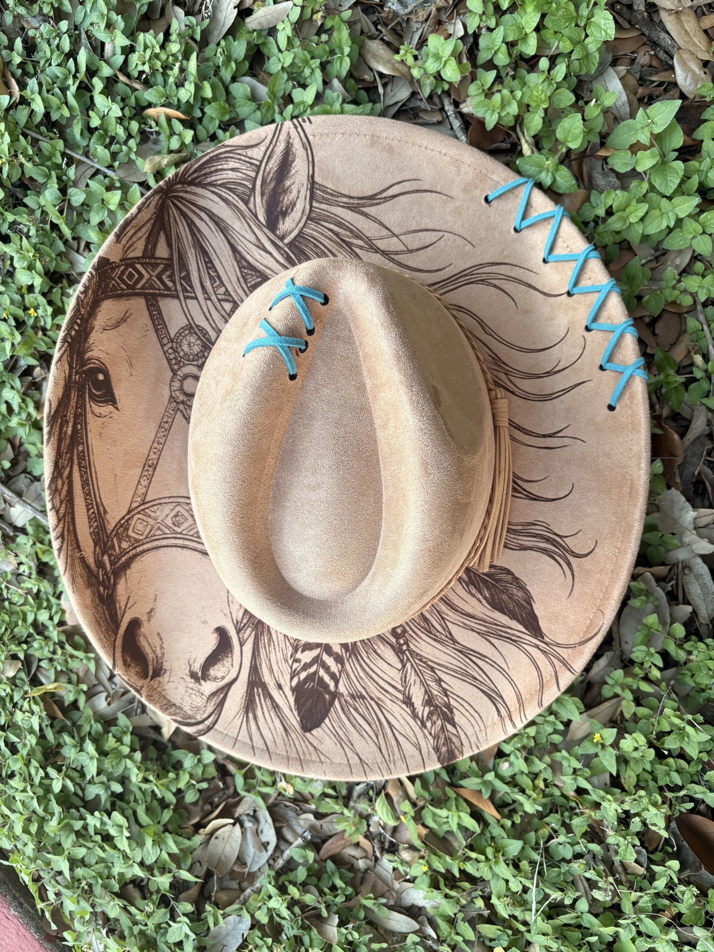 Indian Horse Design- Cowboy & Fedora Hat