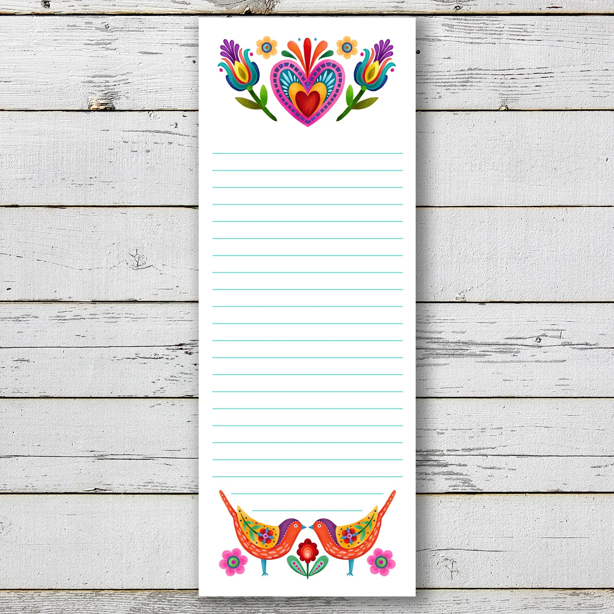 Floral Shopping List 3.5 × 8.5