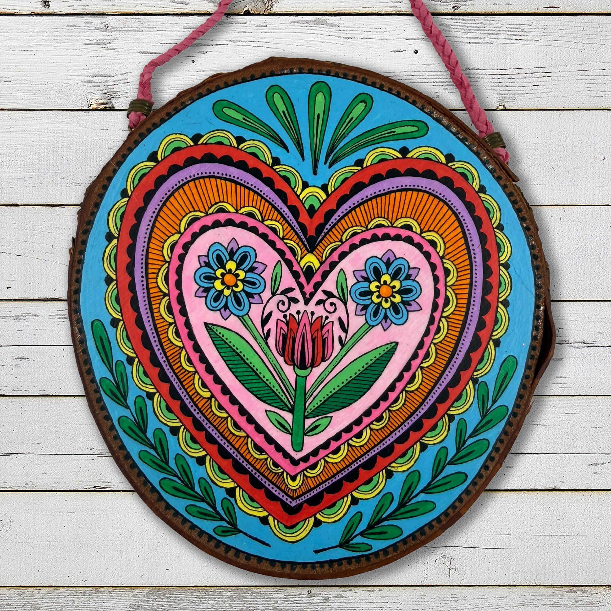 Abundant Heart Hand painted Wall Art