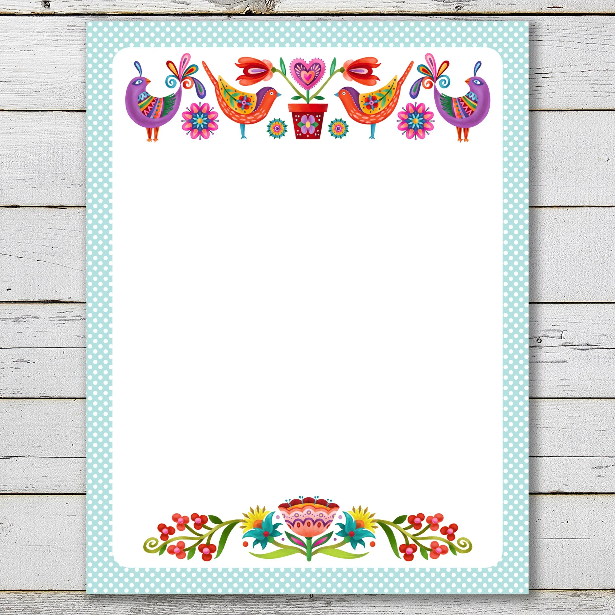 Sweet Floral Notepad 4.25 × 5.5