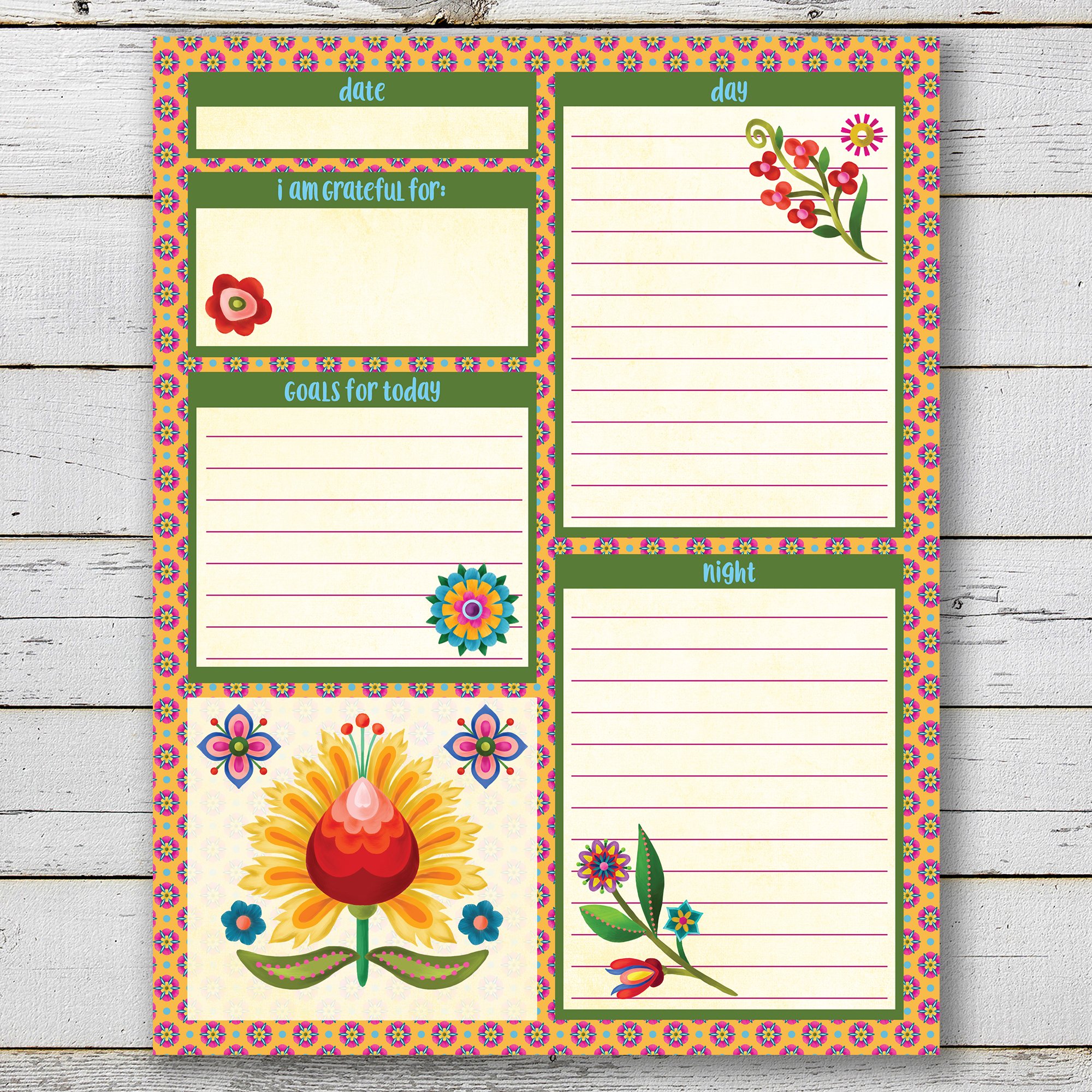 Boho Planner Notepad 8.5 x 11