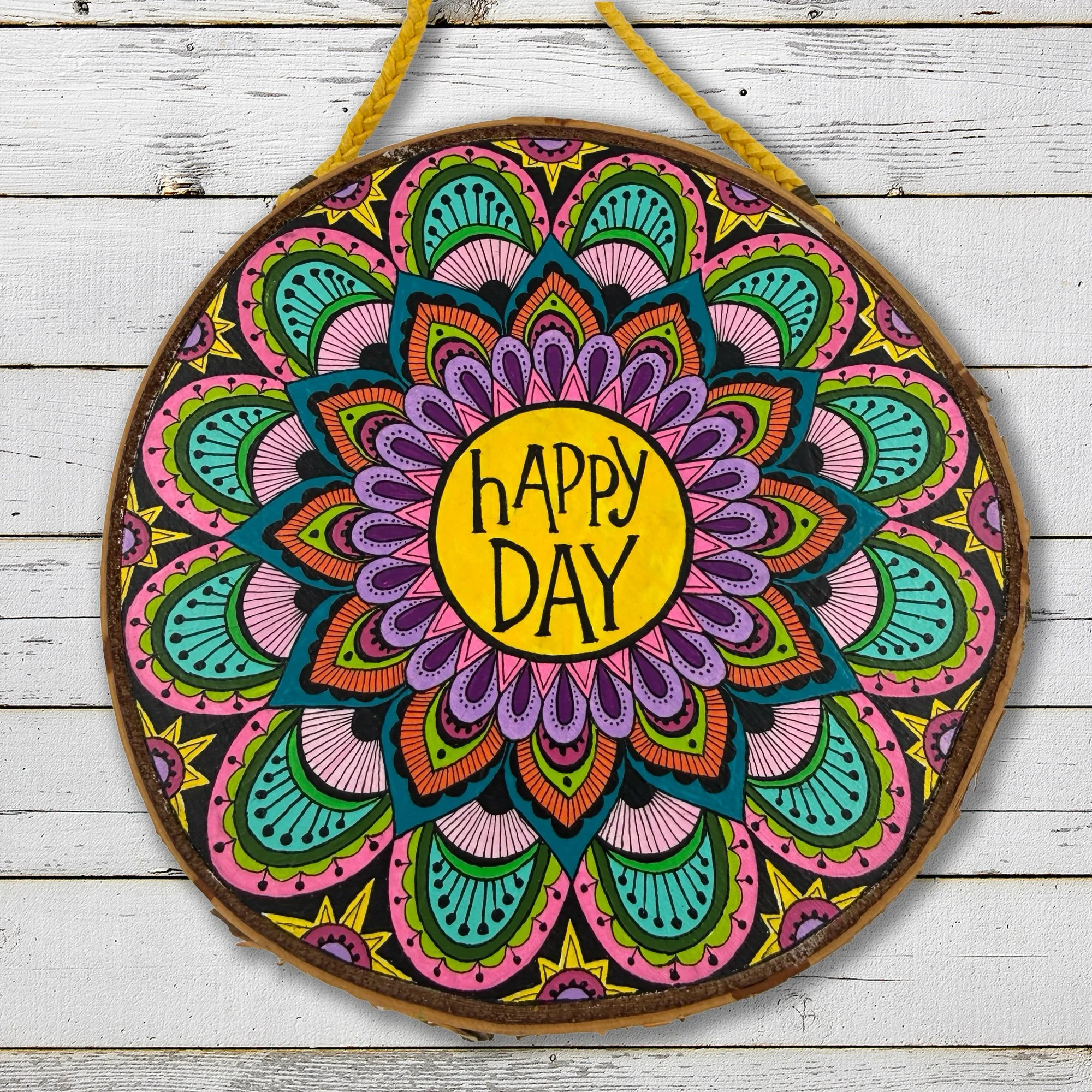 "Happy Day" Hand painted Wall Art