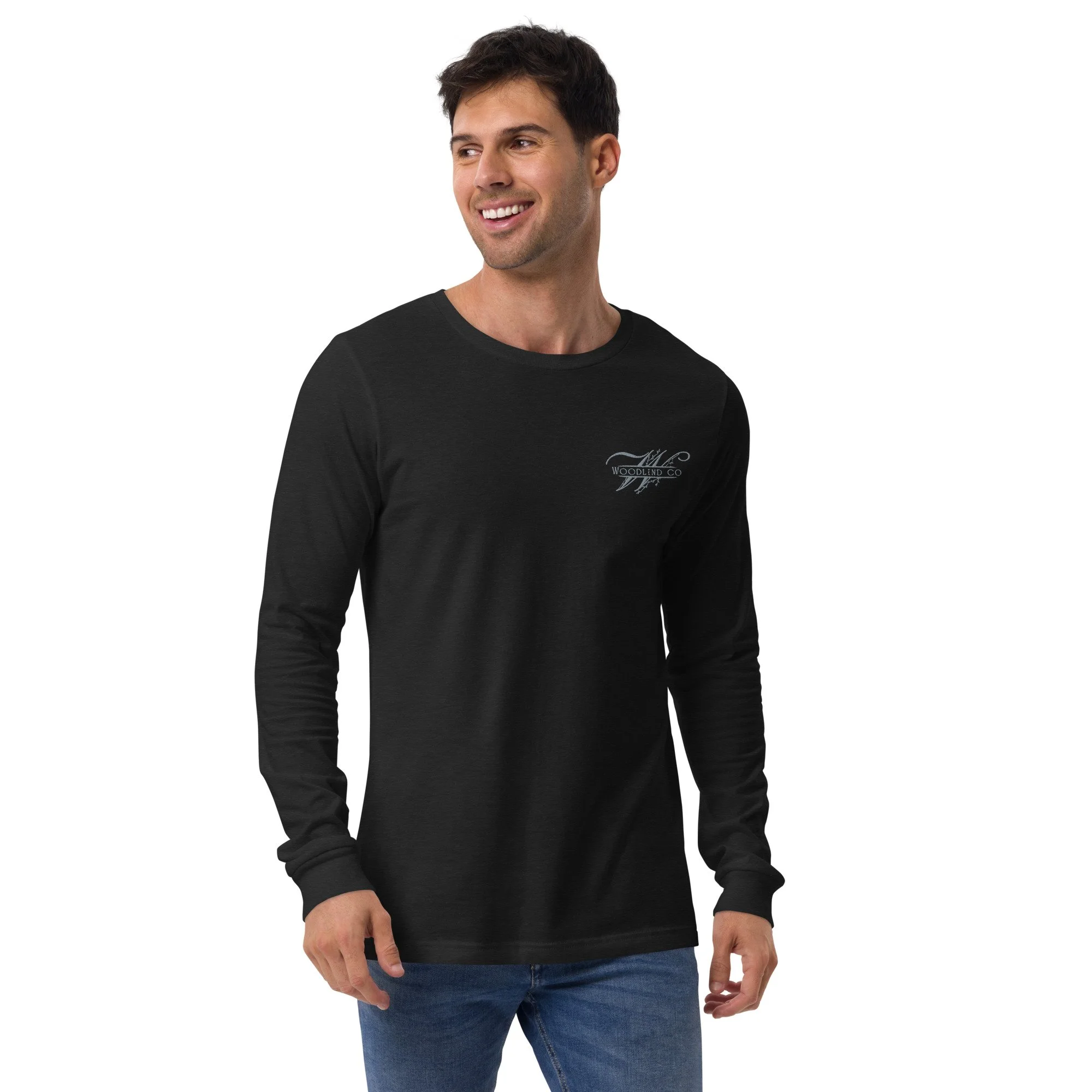 Woodlind Unisex Embroidered Long Sleeve Tee