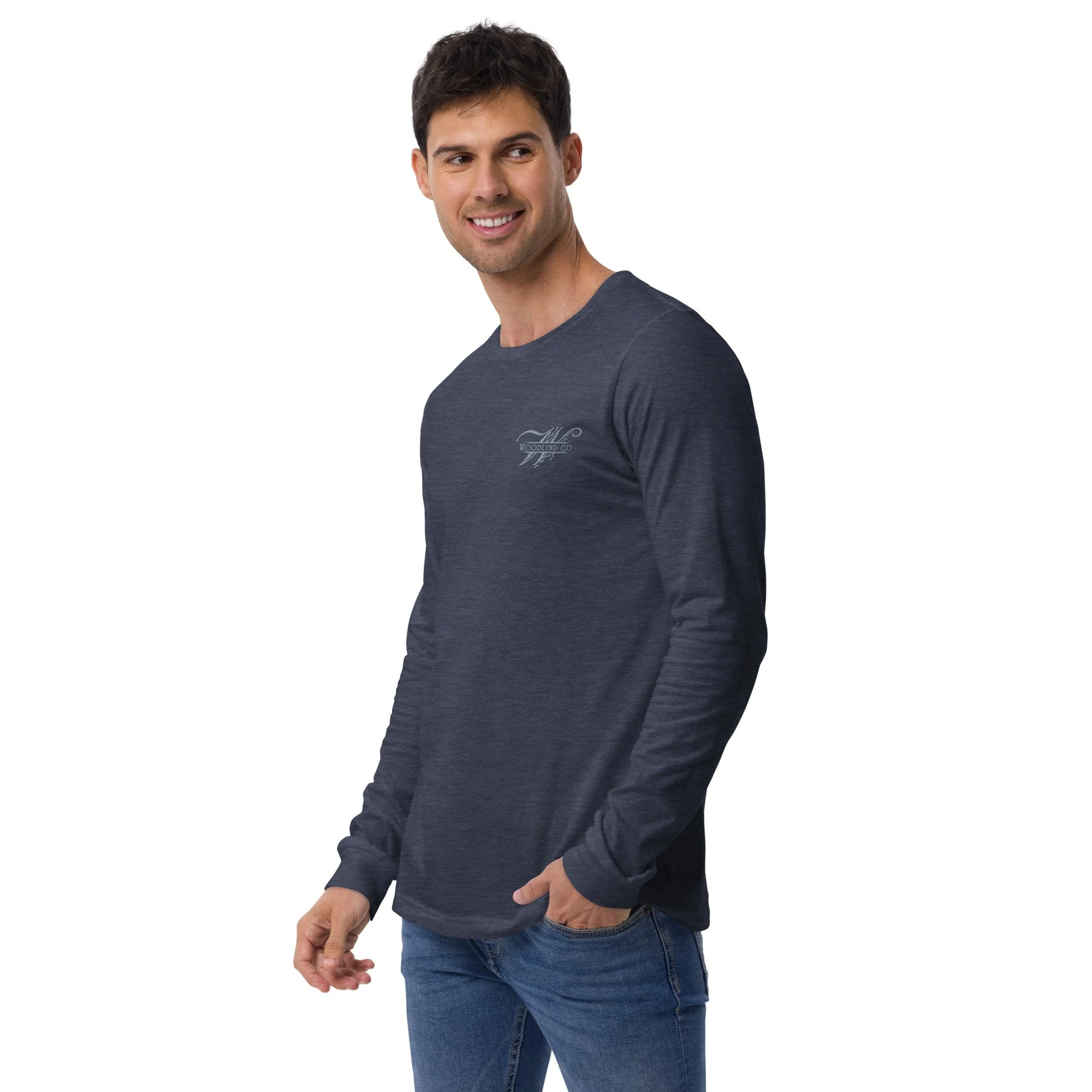 Woodlind Unisex Embroidered Long Sleeve Tee