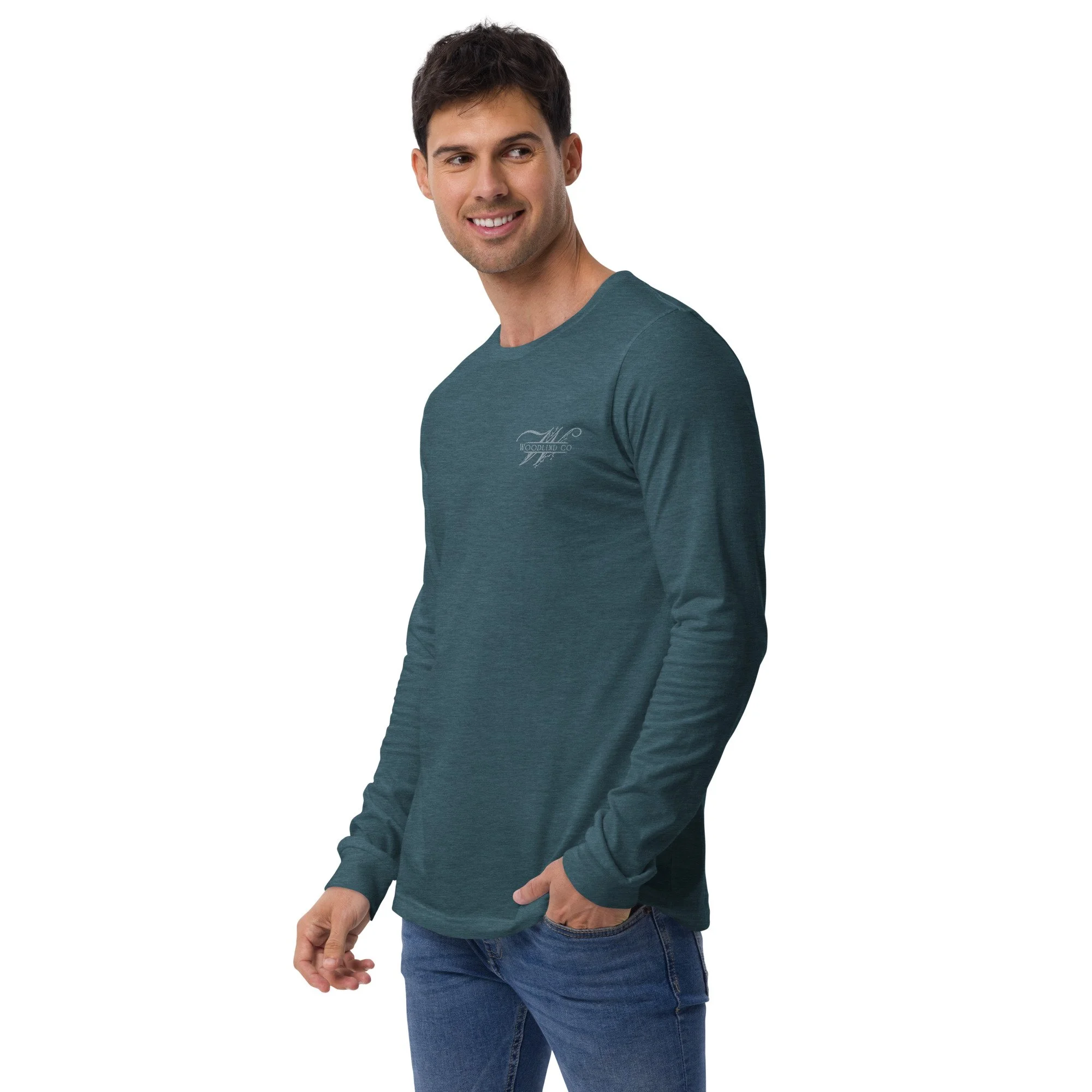 Woodlind Unisex Embroidered Long Sleeve Tee