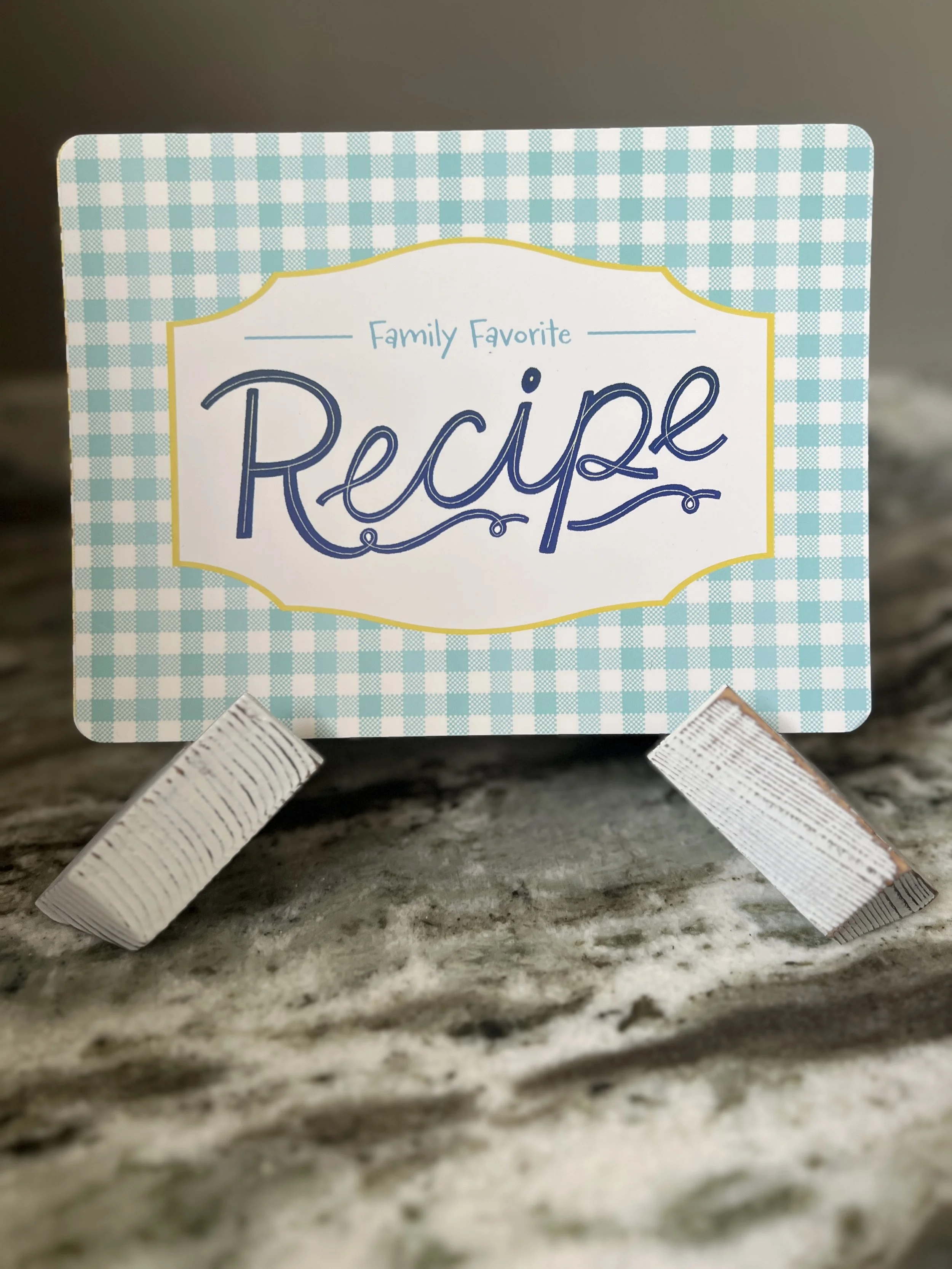 Family Favorite Recipe in cards