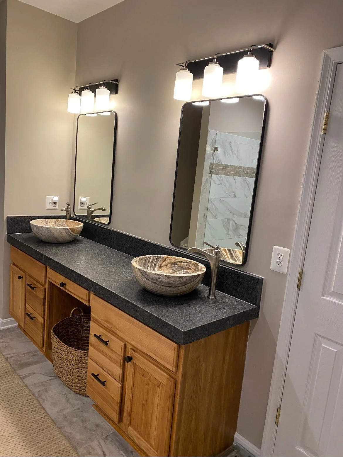 Cabinet and Tile install