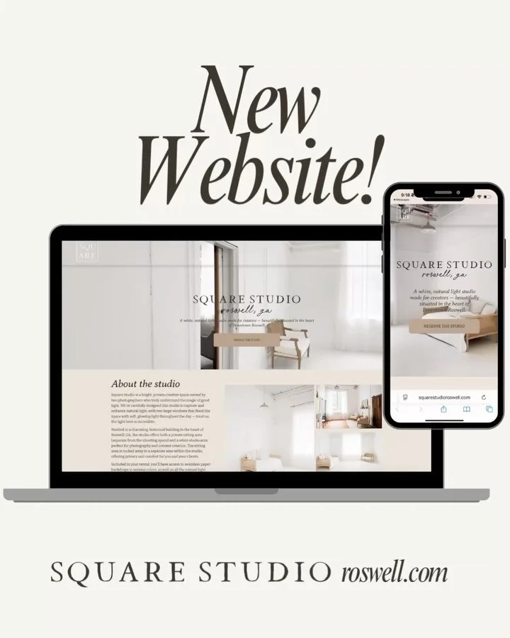 ✨ Our new studio website is officially LIVE! ✨

We&rsquo;ve had so many of you asking how to book and what the space looks like &mdash; now everything finally has a home. 🏡 You can see the studio, check out all the details, and book your time!

💬 I