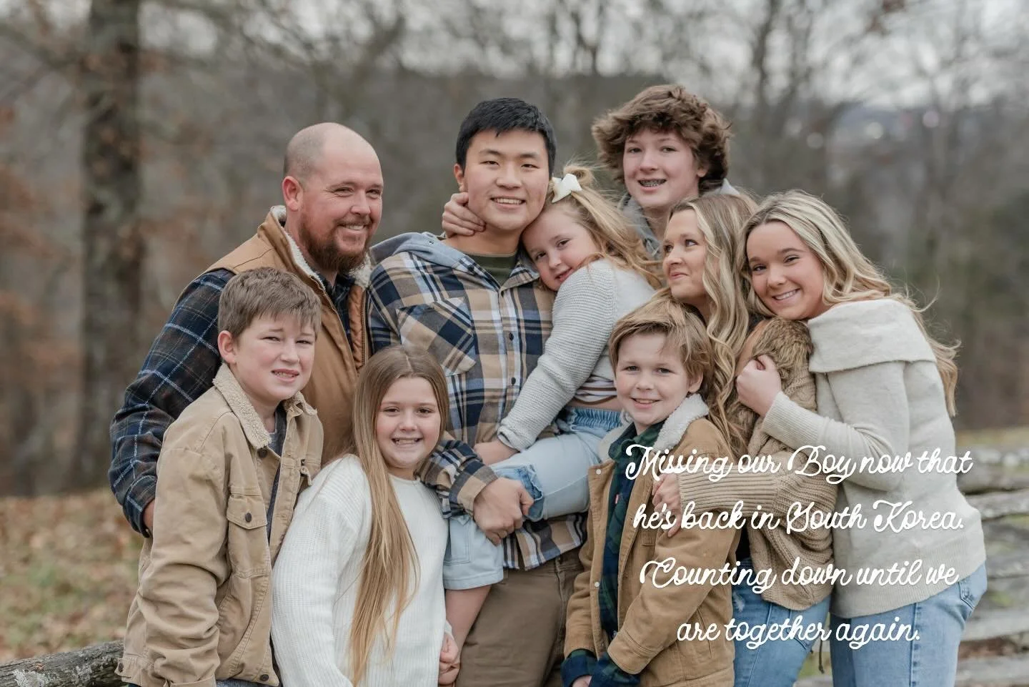 Missing our Hyung since he has gone back home. So thankful for video calls! Counting down until we get to see him again! #foreignexchange #bigfamily #christianinfluencer