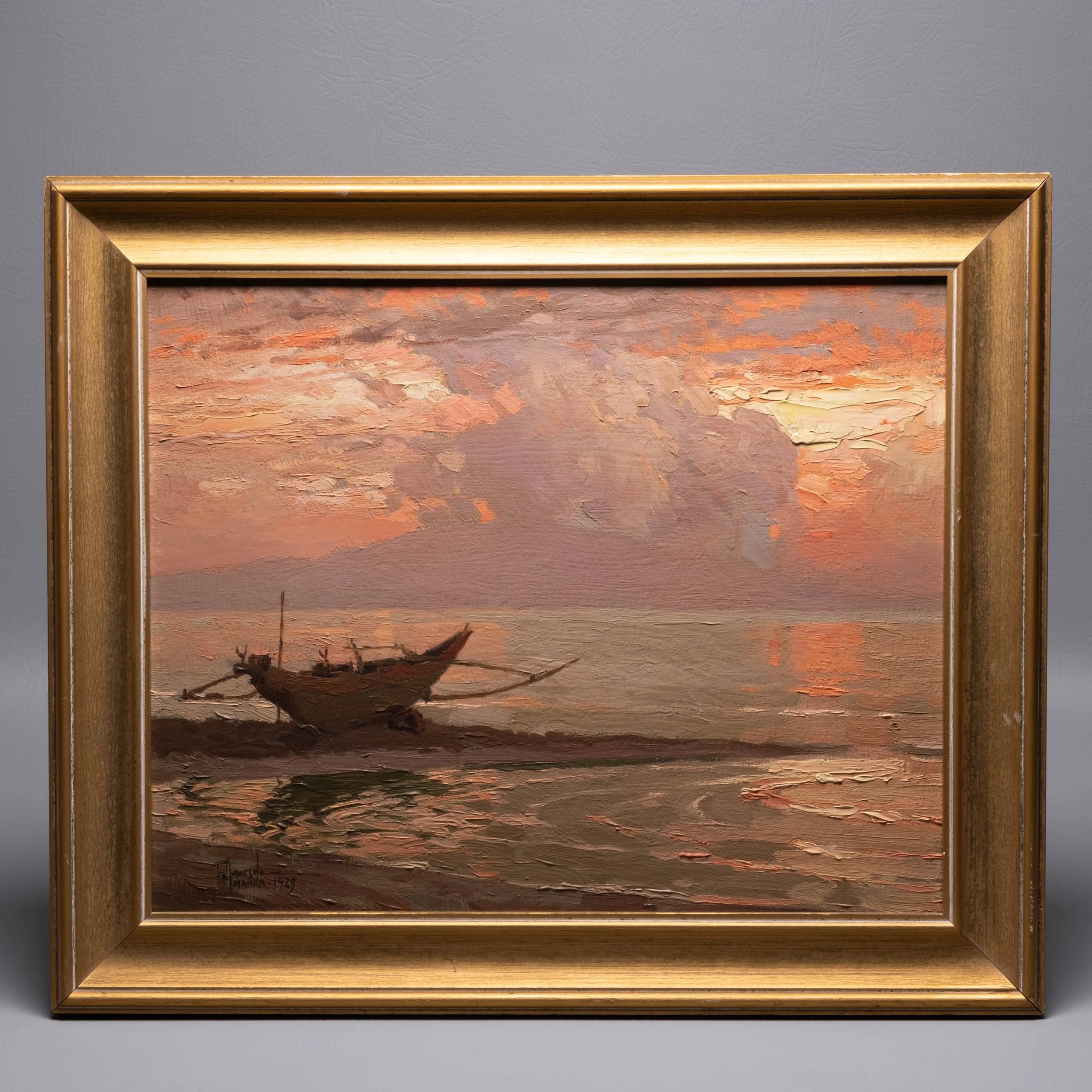 Fernando Amorsolo, 1929, oil/panel -Inquire For Price-