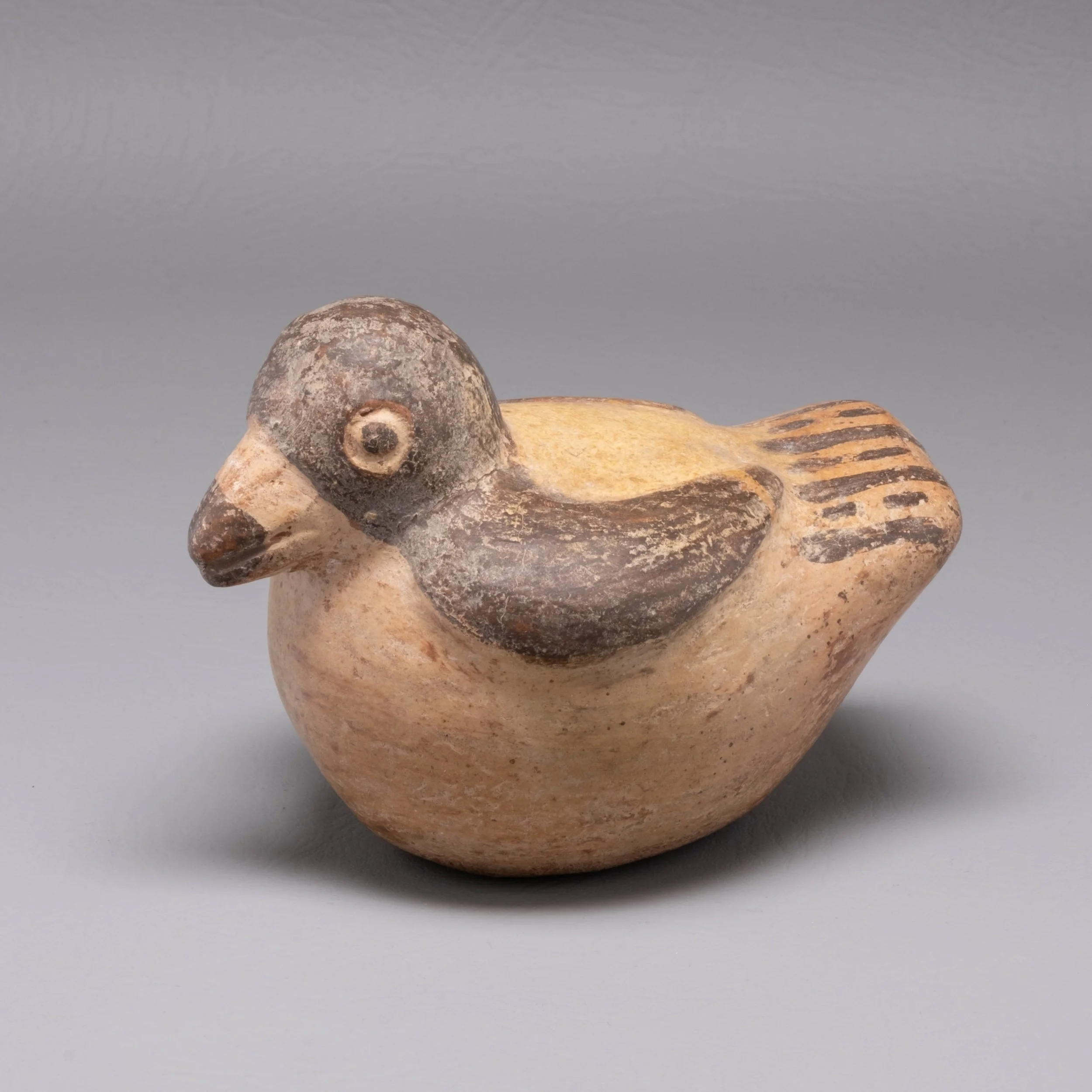 Pre-Columbian Peru Moche Culture Bichrome Ceramic Bird Figure, circa 5th-7th century $900