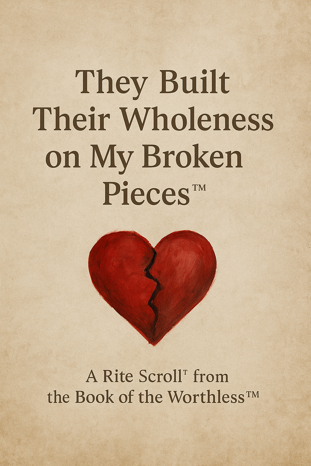 Scroll #50: They Built Their Wholeness on My Broken Pieces™ A Rite Scroll™ from the Book of the Worthless™