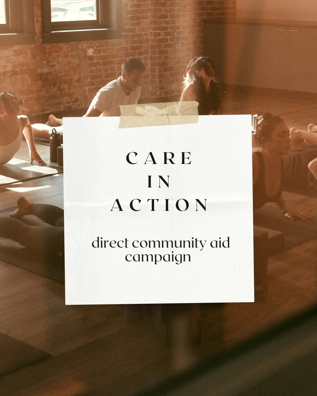 ✨🤝CARE IN ACTION🤝✨
AYA fam, it&rsquo;s time to come together again.
In yoga, care isn&rsquo;t passive. Practices like ahimsa and seva remind us that compassion is something we do &ndash;together, in real time.

Right now, families in our city are f