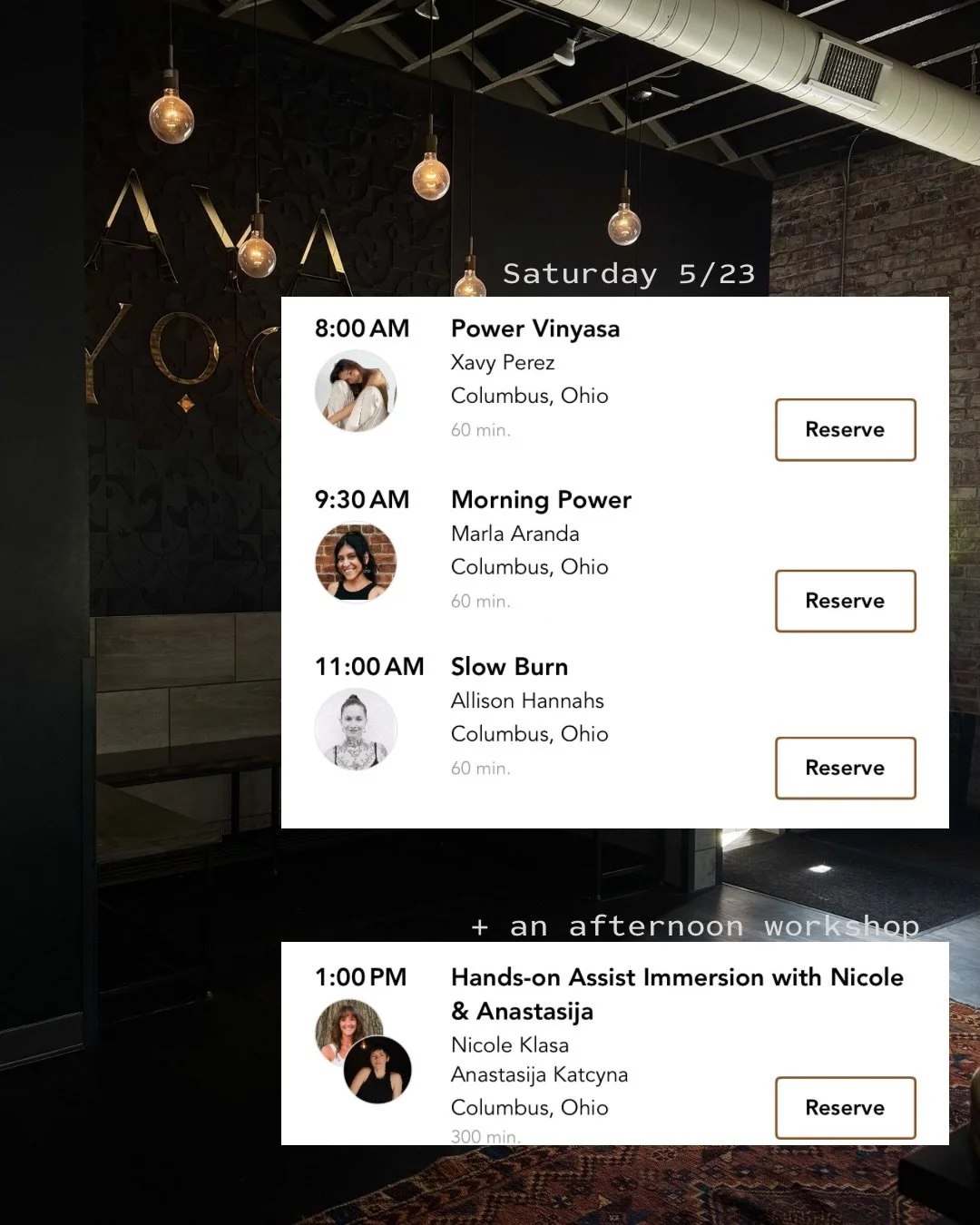 Staying in town for the long weekend? Don&rsquo;t forget to come to yoga 😉

You&rsquo;ll thank us later 💅 

Swipe to see our weekend line up 🙂&zwj;&harr;️

📸 @xavyprez