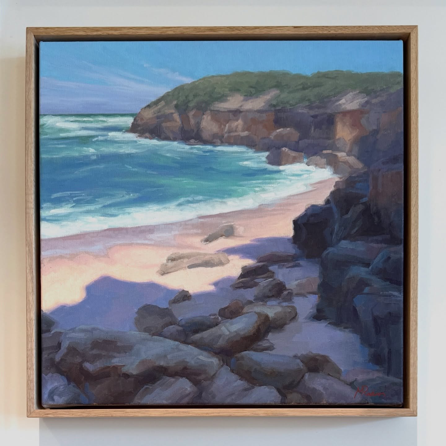 One of my favourite compositions from 2025. 
I love Bridgewater Bay, it&rsquo;s such a beautiful wild beach!
And during these scorching hot summer days that cool shadow in the foreground and clear water look especially inviting.