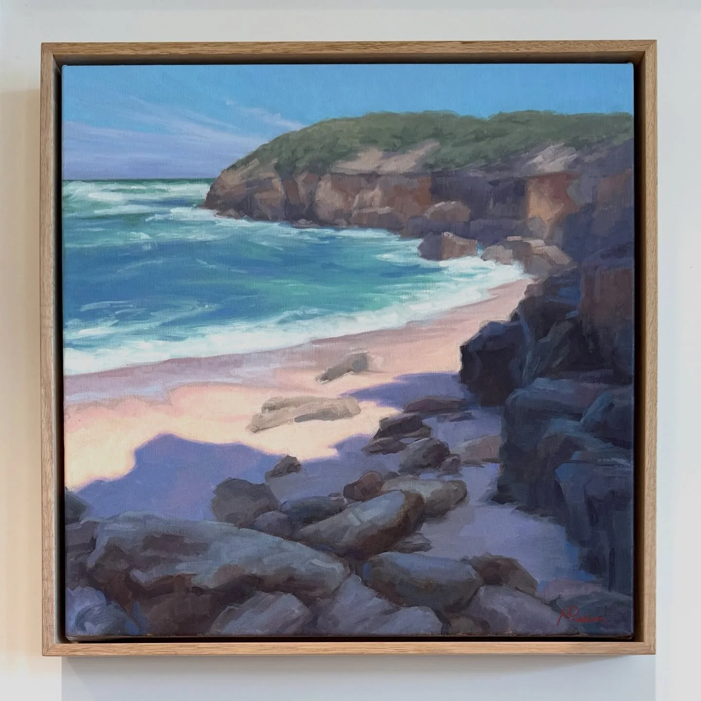 One of my favourite compositions from 2025. 
I love Bridgewater Bay, it&rsquo;s such a beautiful wild beach!
And during these scorching hot summer days that cool shadow in the foreground and clear water look especially inviting.