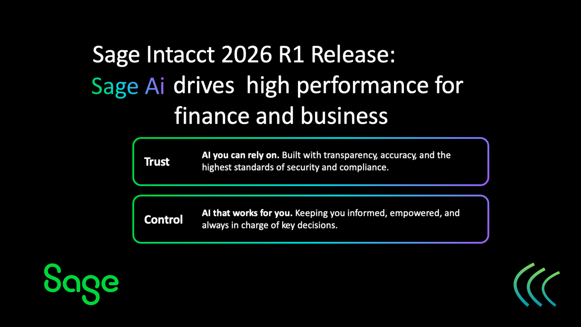 Sage Intacct R1 2026 Release
